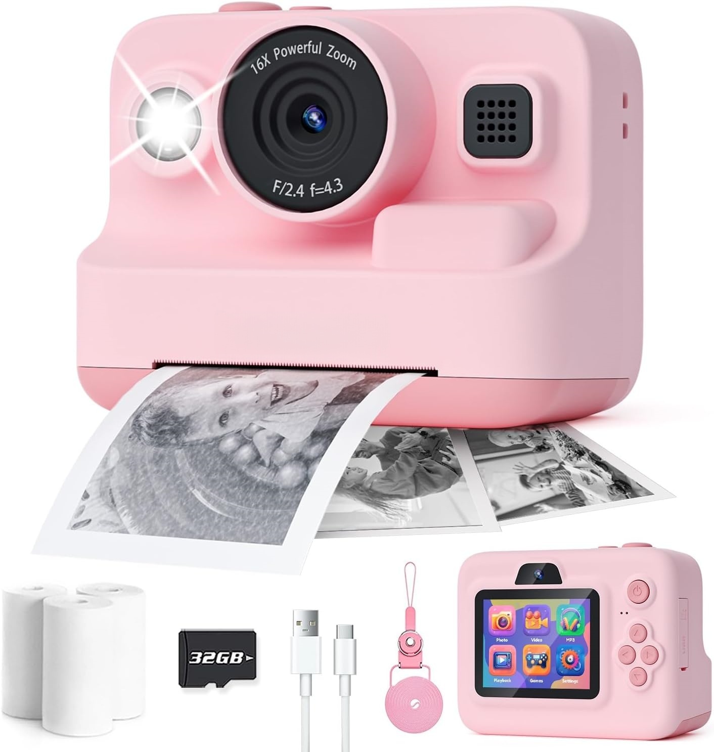 Print & Play Kids Camera – Instant Print Camera for Ages 3-12 📸🖨️✨