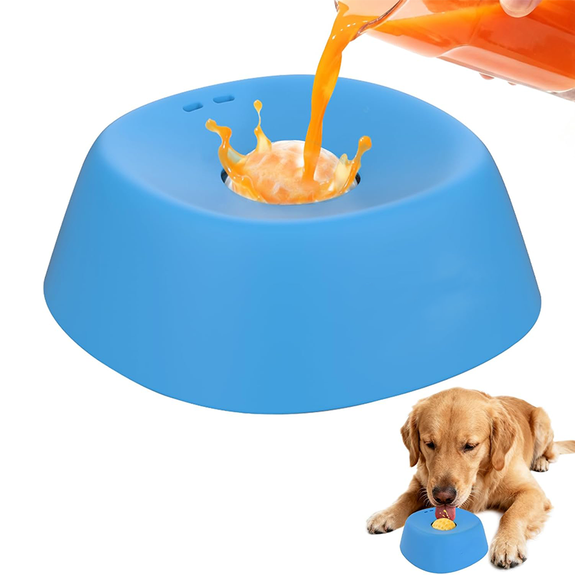Slow-feeding dog bowl, suitable for liquid treats, non-slip