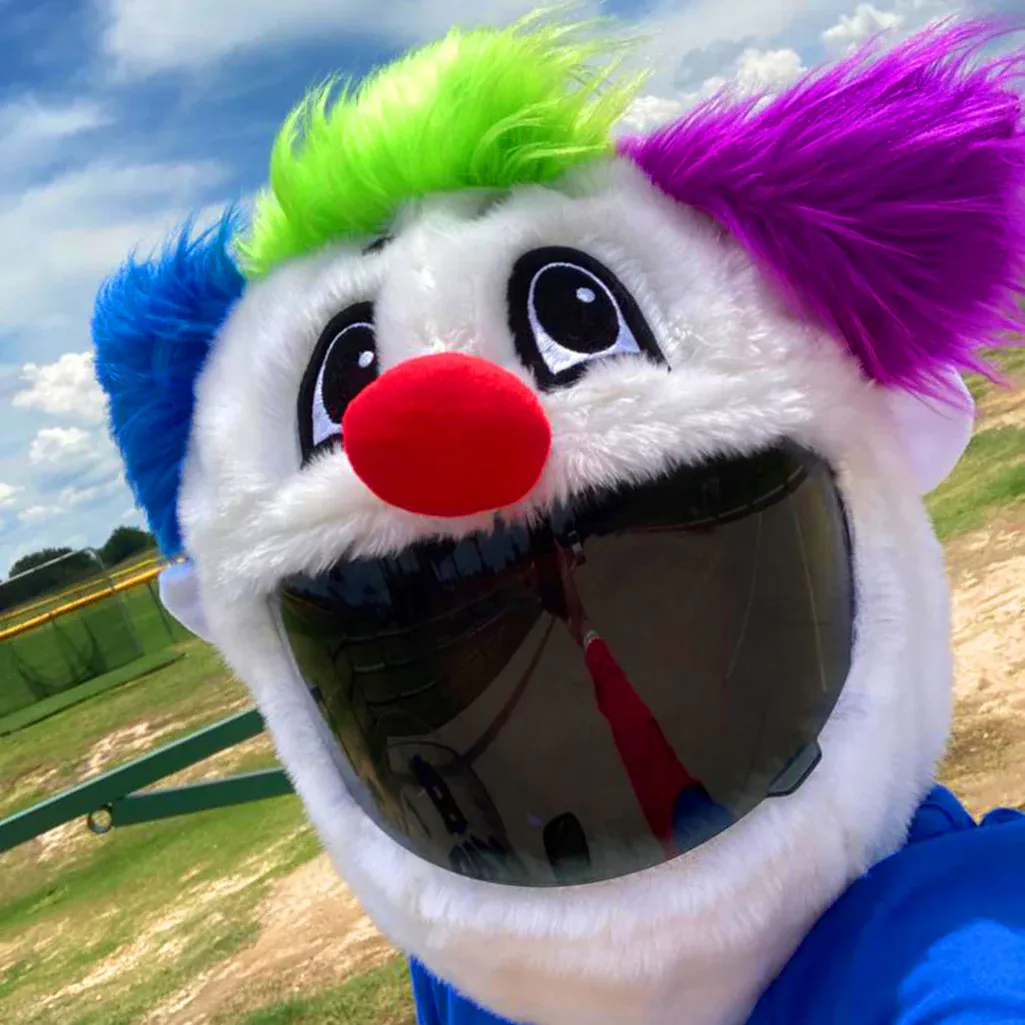 Motorcycle Helmet Cover - Clown