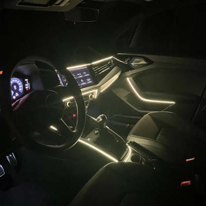 Ambient Glow Car Light Strips – Customizable Multicolor LED Kit