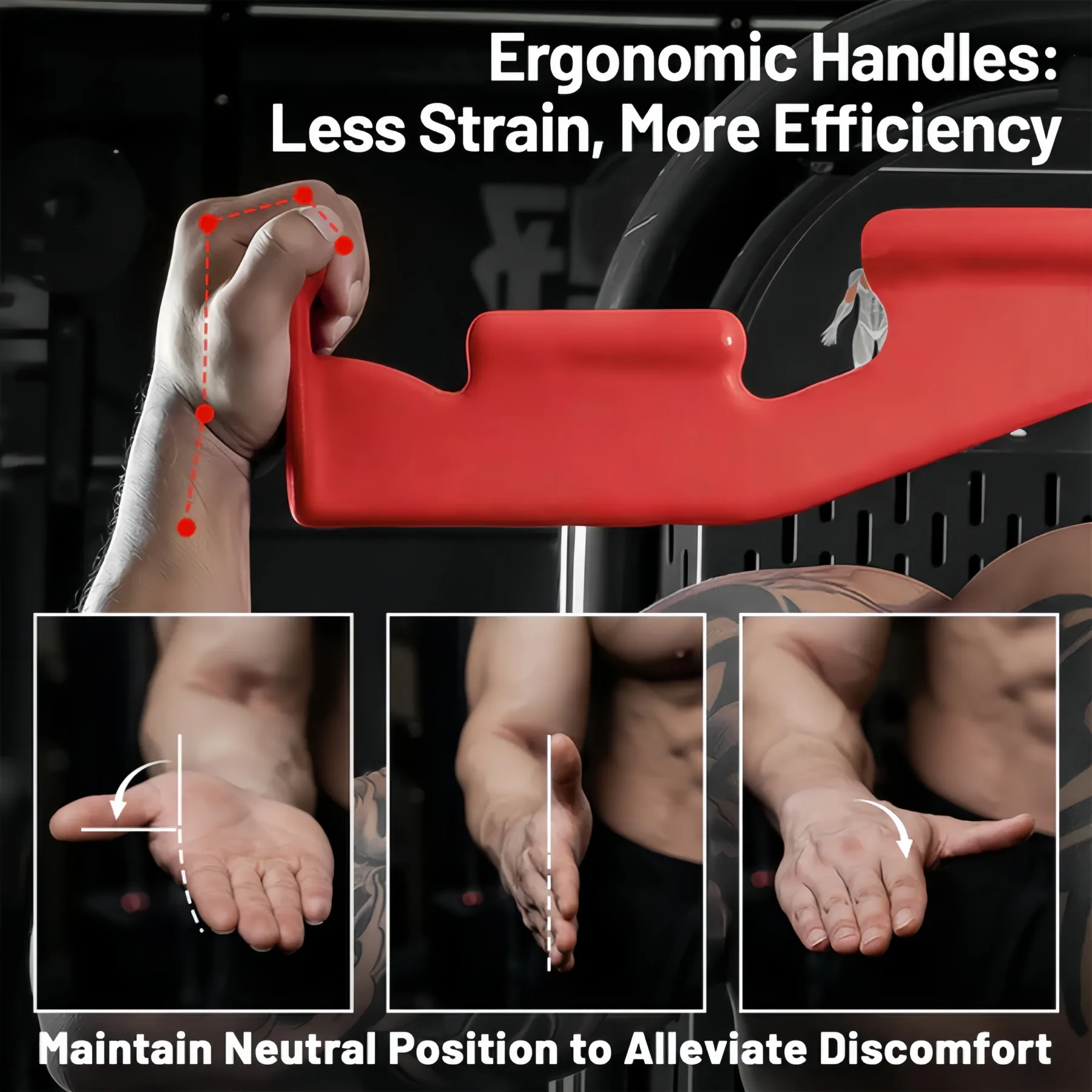 Lat Pull-Down Triangle Bar – 8-Grip Cable Attachment for Back Training 💪🔻🏋️