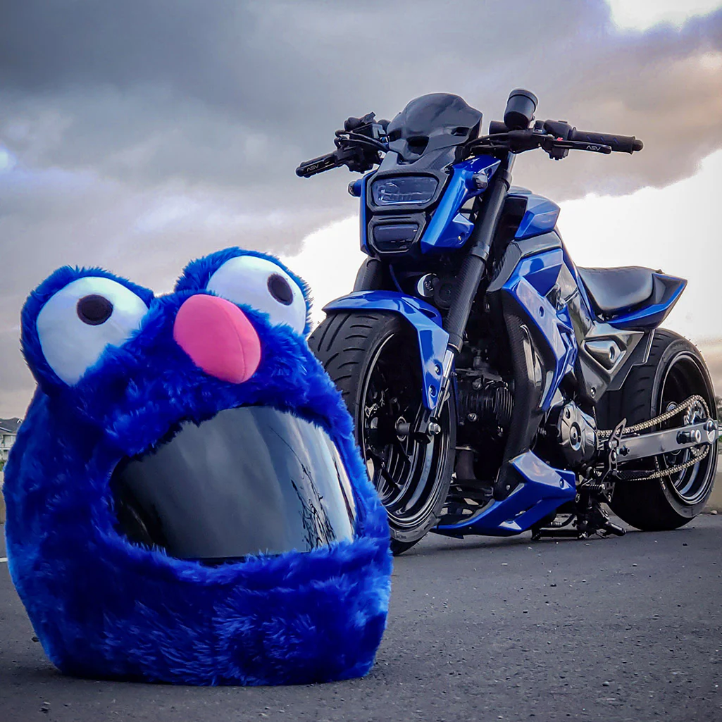 Motorcycle Helmet Cover - Blue