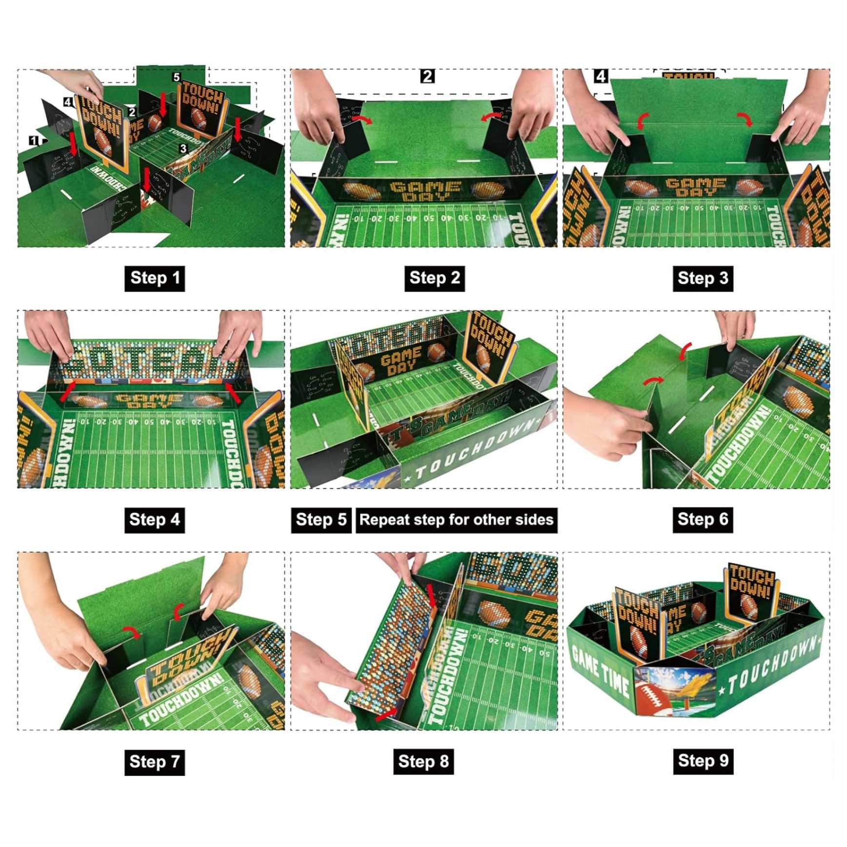 All-in-One Football Snack Stadium | Ultimate Game Day Serving Tray Set 🏈🎉