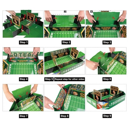 All-in-One Football Snack Stadium | Ultimate Game Day Serving Tray Set 🏈🎉