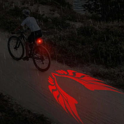 Eagle Wing Bike Light – 4 Dynamic Modes with Road Projection
