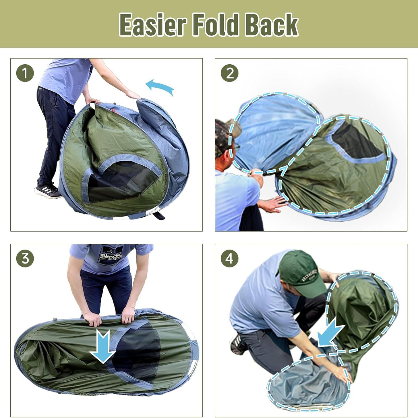 Pop-up Camping Tent for 1 Person – Instant Setup Waterproof Outdoor Tent