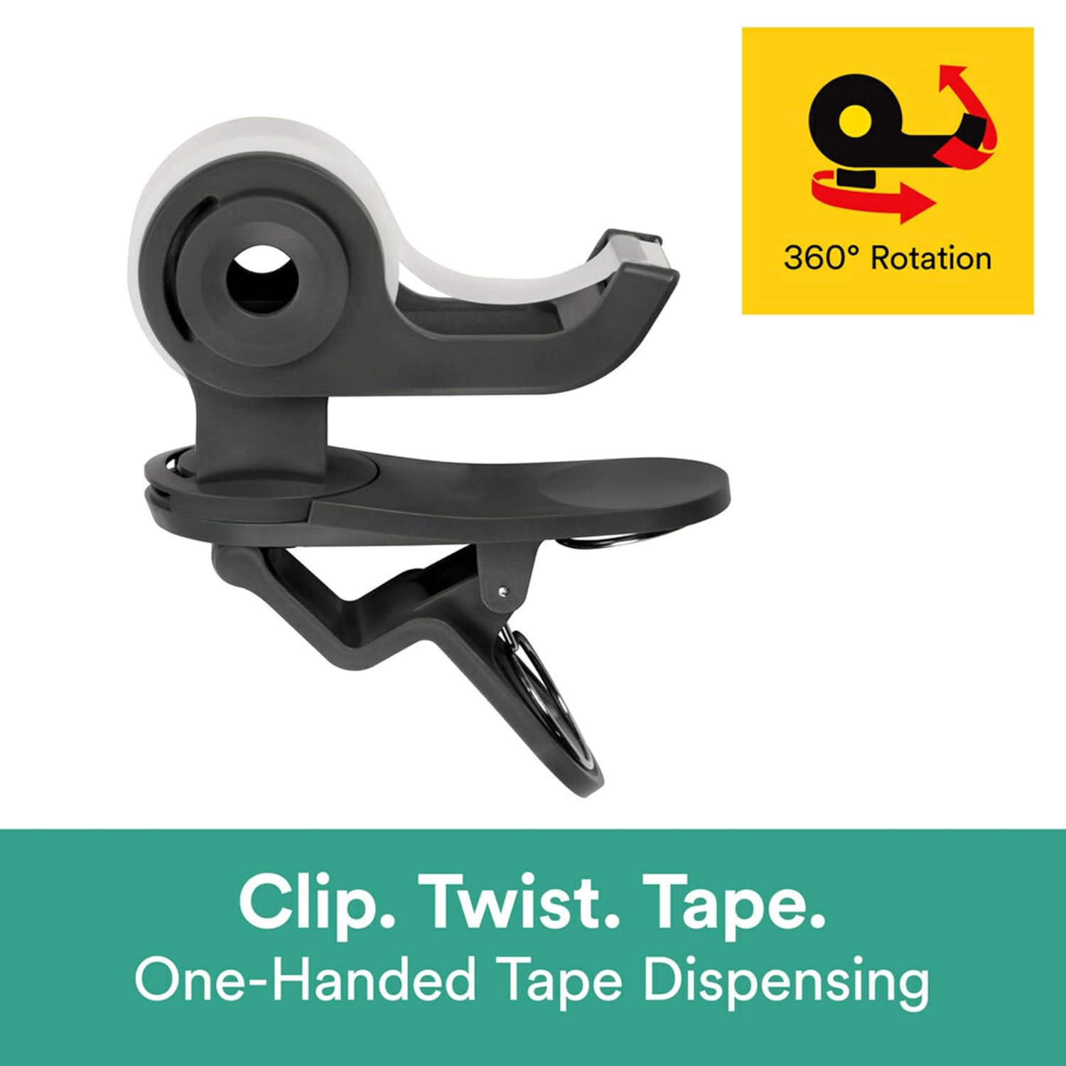 Mint Green Tape Dispenser with 1 Roll – Sleek &amp; Practical Desk Essential