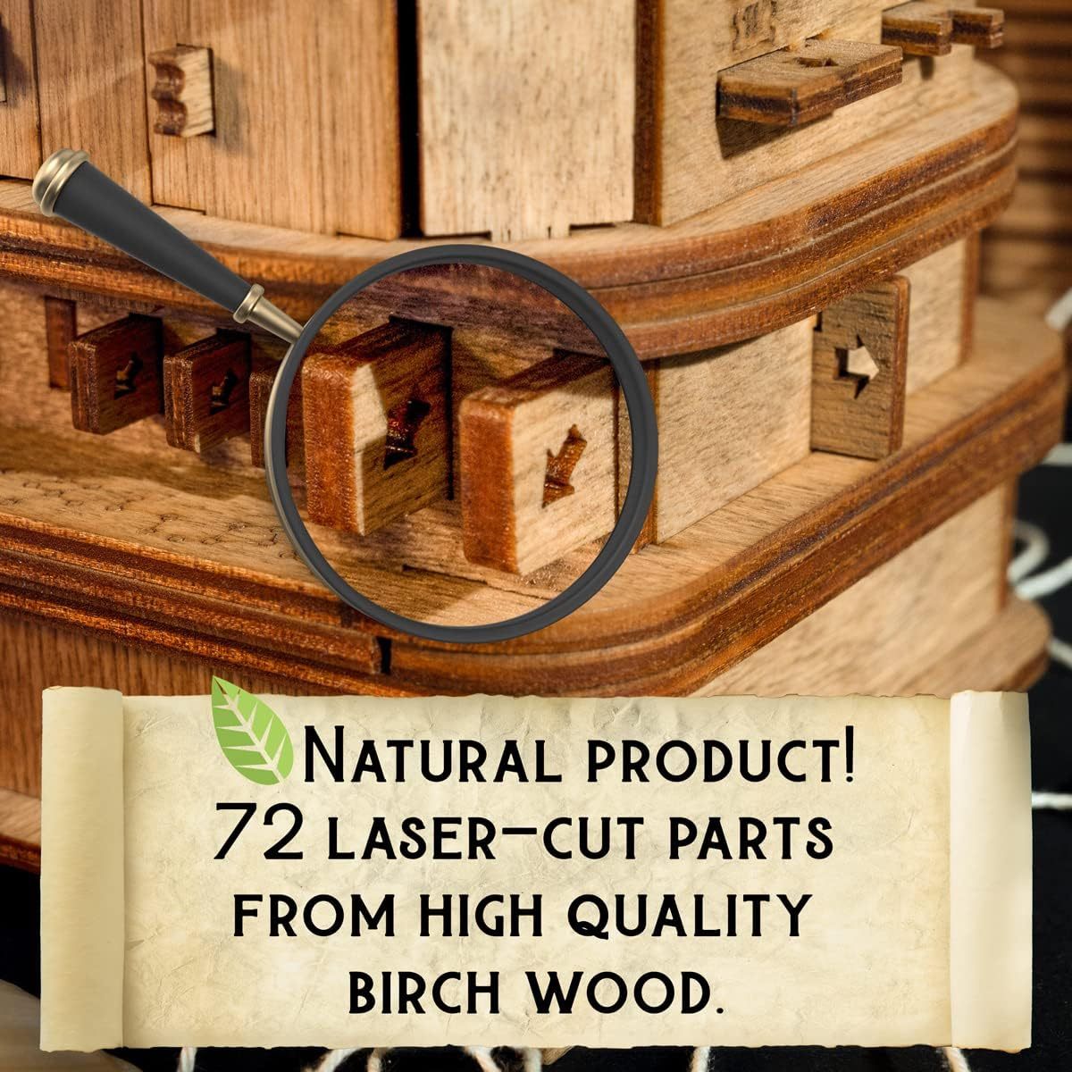 Davy Jones's Treasure Chest - Adult 3D Wooden Puzzle