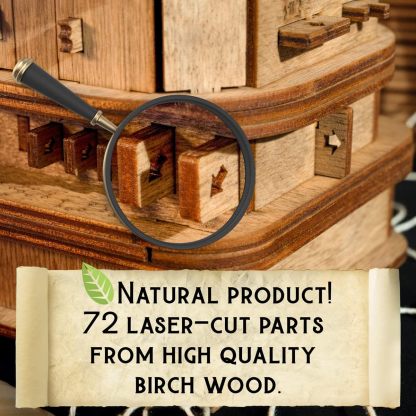 Davy Jones's Treasure Chest - Adult 3D Wooden Puzzle