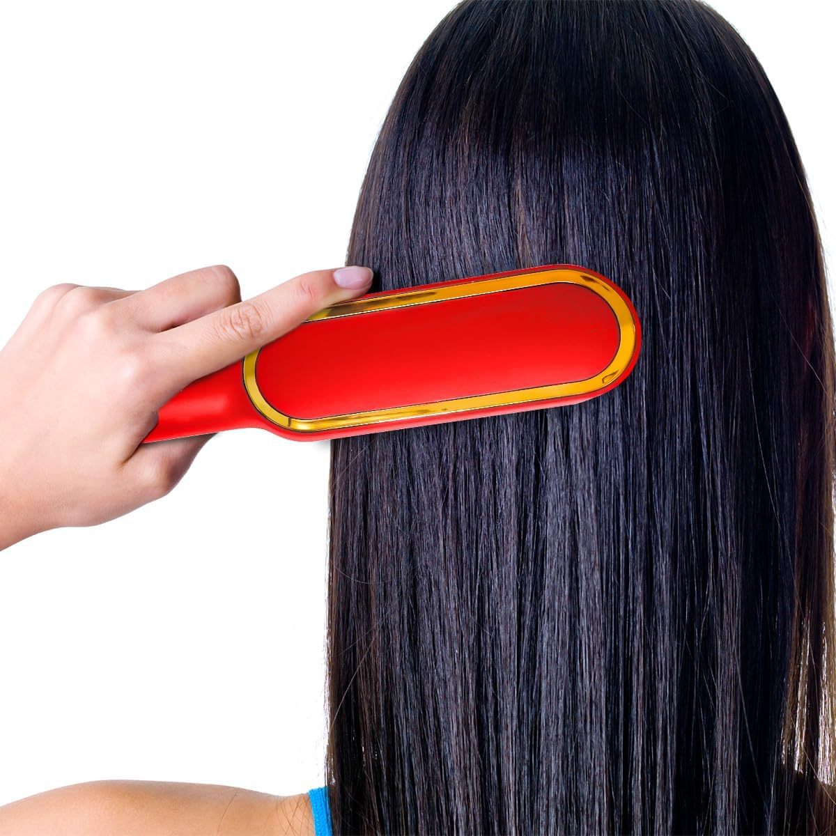 Ceramic Panel Electric Hair Straightener – Fast Heating, Professional Hair Care Straightening Comb