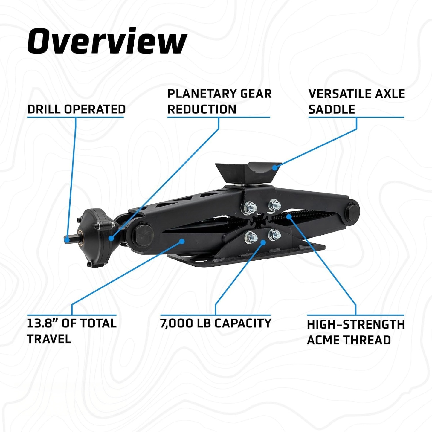 Heavy-Duty Scissor Jack – 7,000 lbs Capacity for Trucks, Vans & Trailers 🔧🚐⚡