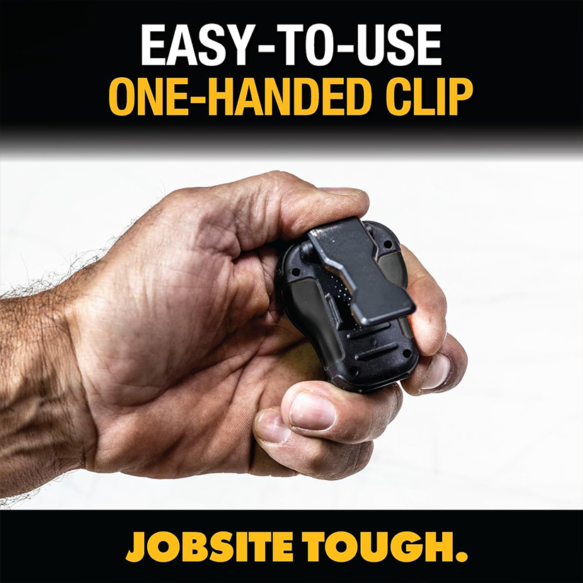 Clip-on wireless professional waterproof portable speaker for construction sites