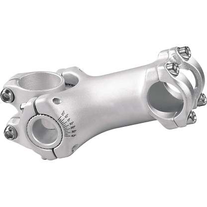 Silver Aluminum Alloy Handlebar Stem – 28.6mm | 100mm Forward Reach