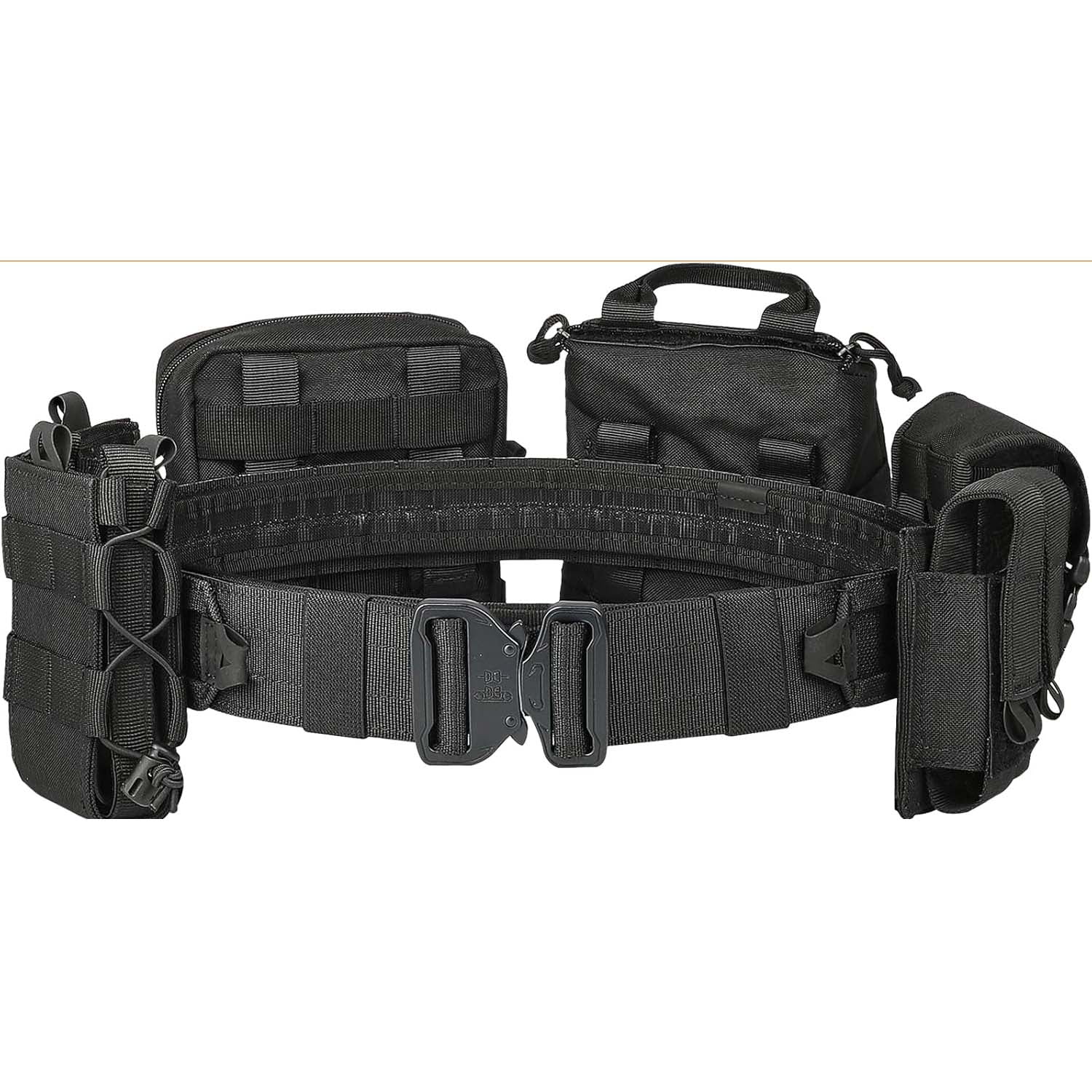 Tactical Belt — Law Enforcement Duty Belt (Includes Pouches)