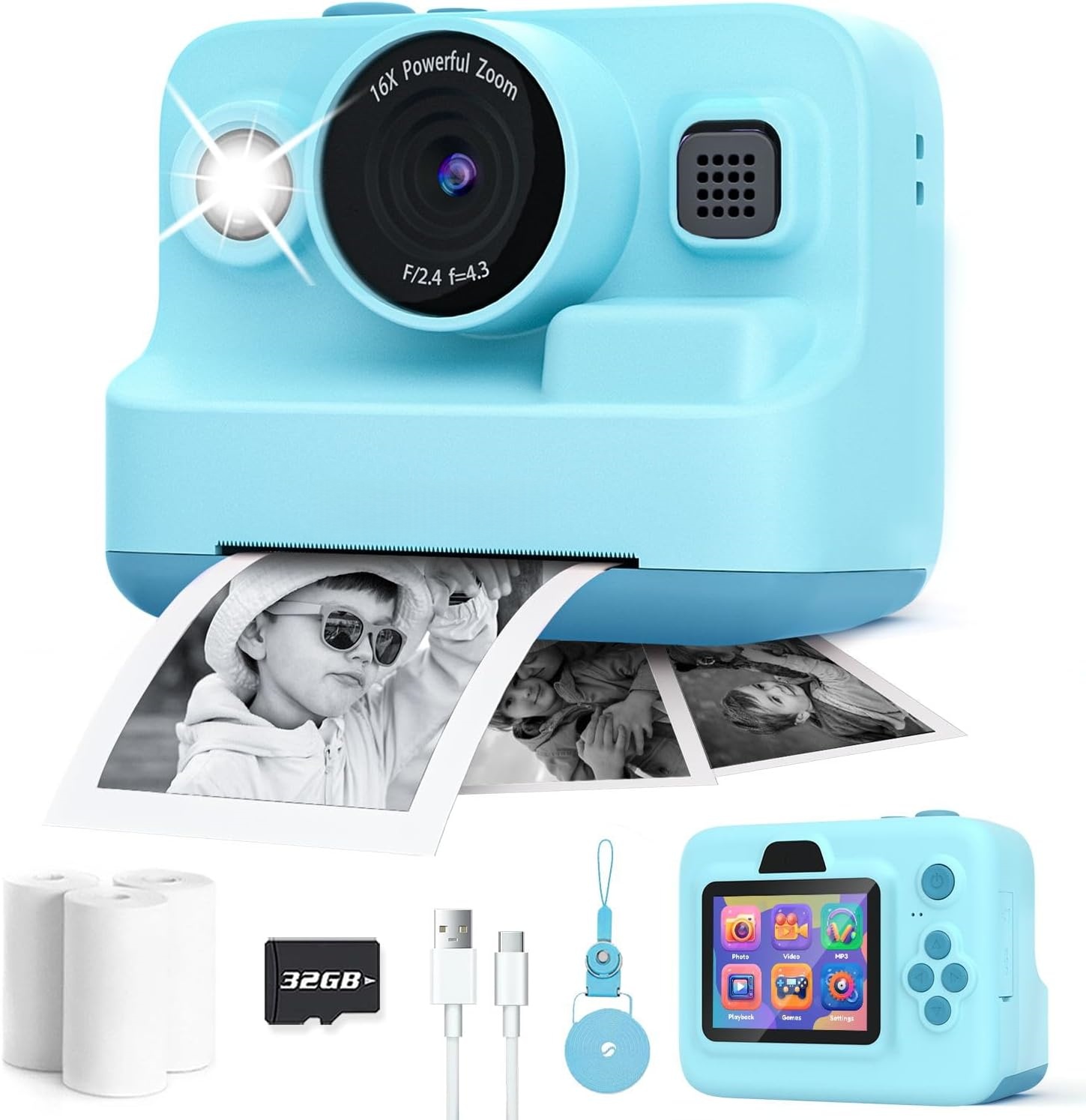 Print & Play Kids Camera – Instant Print Camera for Ages 3-12 📸🖨️✨
