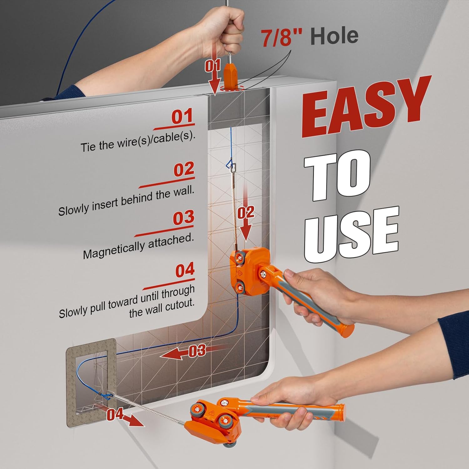 Magnetic Wire Puller for Electrical Wiring – Rare-Earth Magnets
