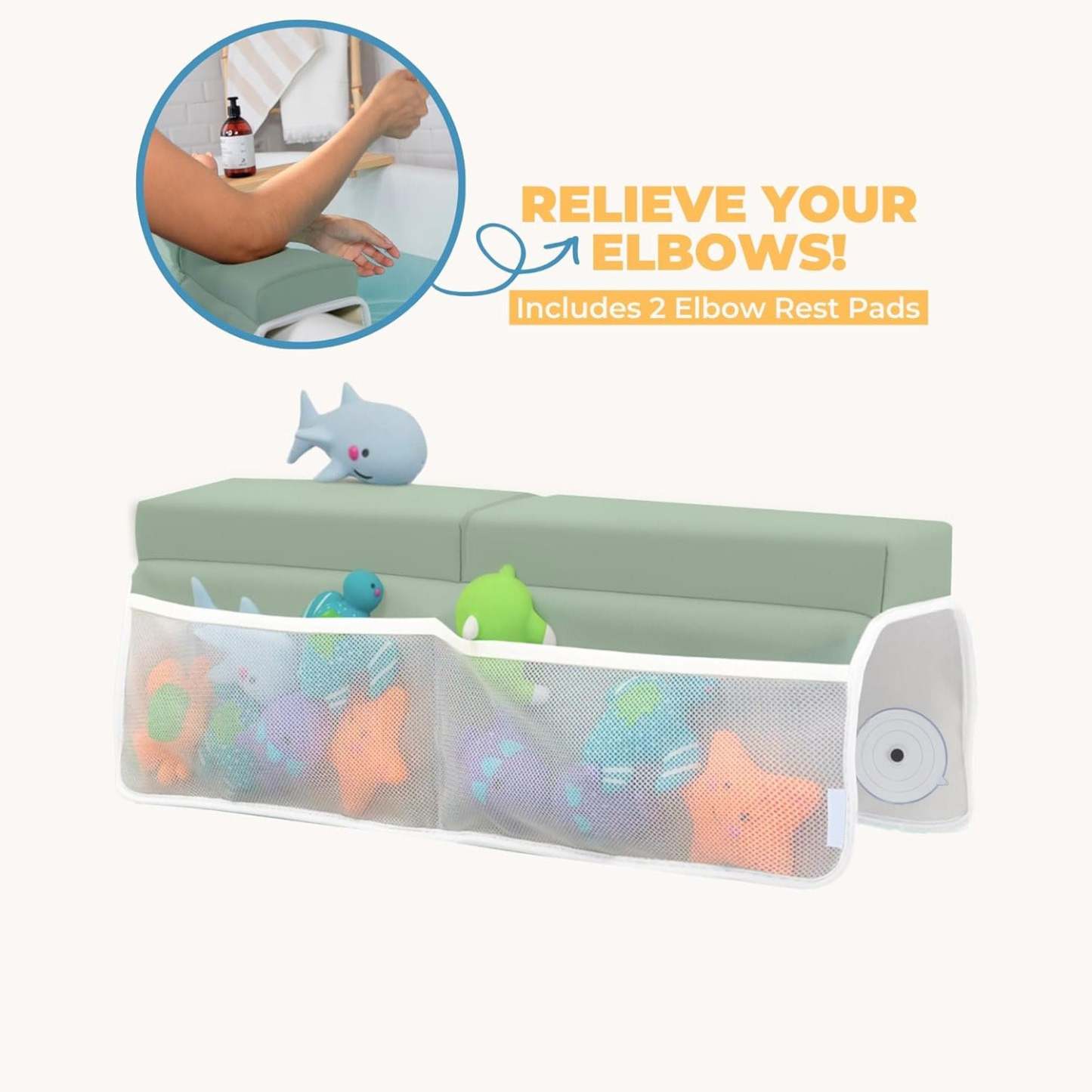 Baby Bathing Kneeling Pad and Elbow Pad Set