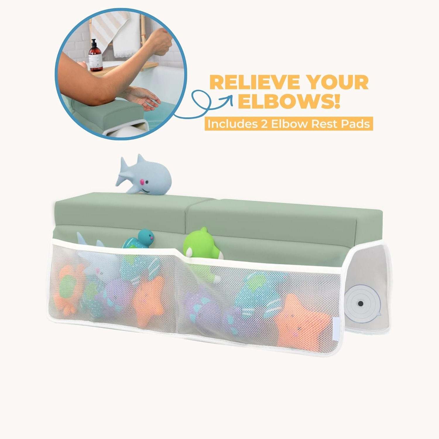 Baby Bathing Kneeling Pad and Elbow Pad Set