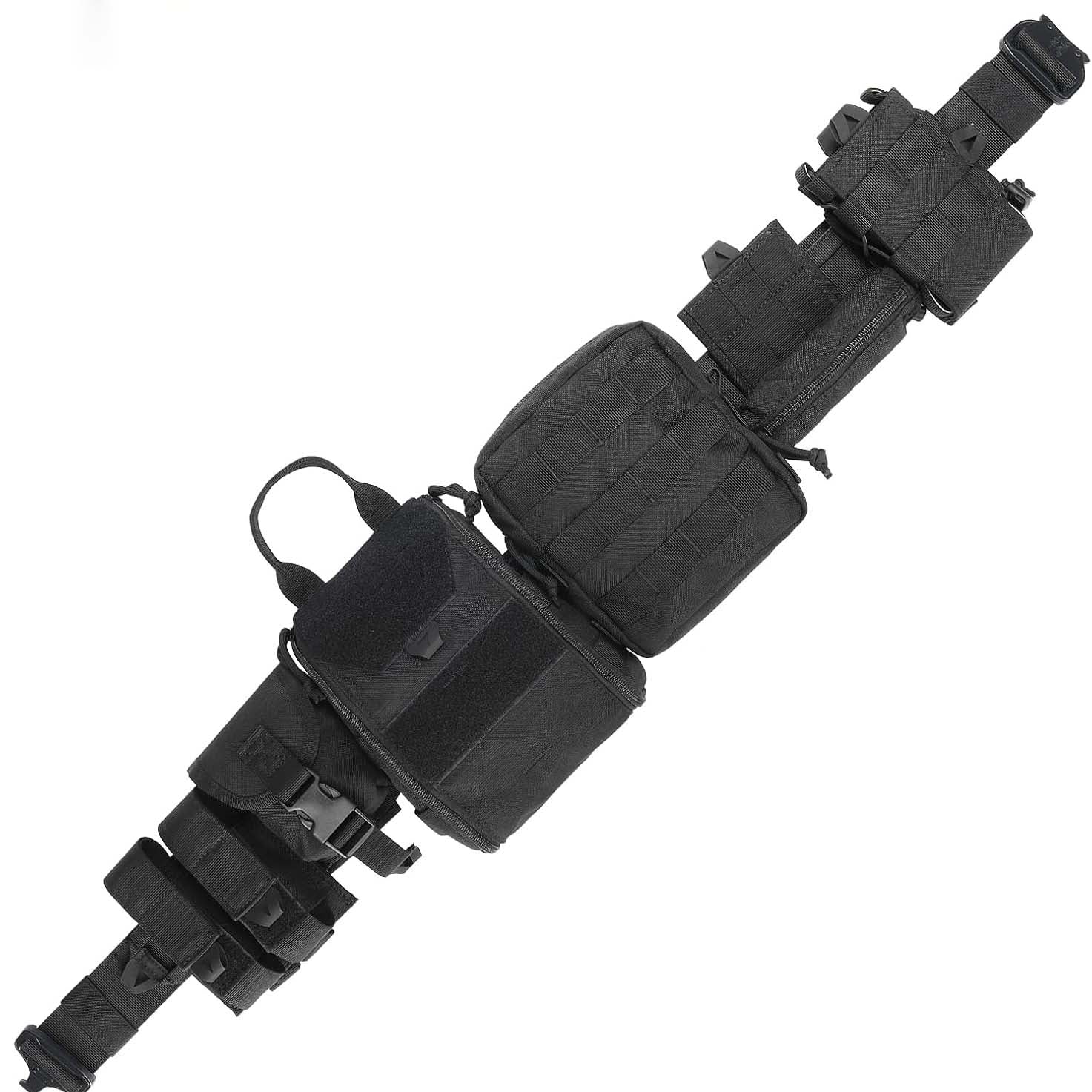 Tactical Belt — Law Enforcement Duty Belt (Includes Pouches)