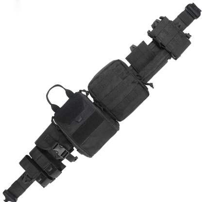 Tactical Belt — Law Enforcement Duty Belt (Includes Pouches)