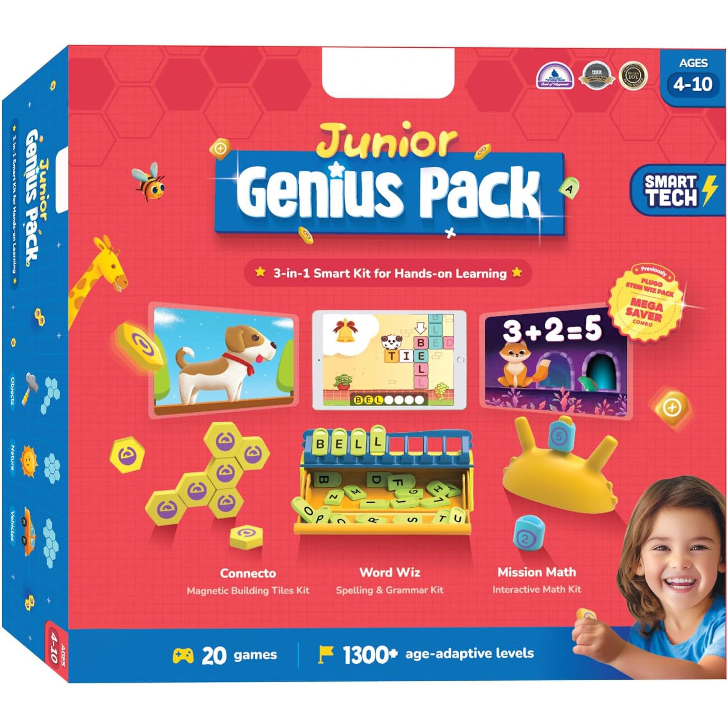 3-in-1 STEM Learning Kit – Interactive Math, Letters & Building Set