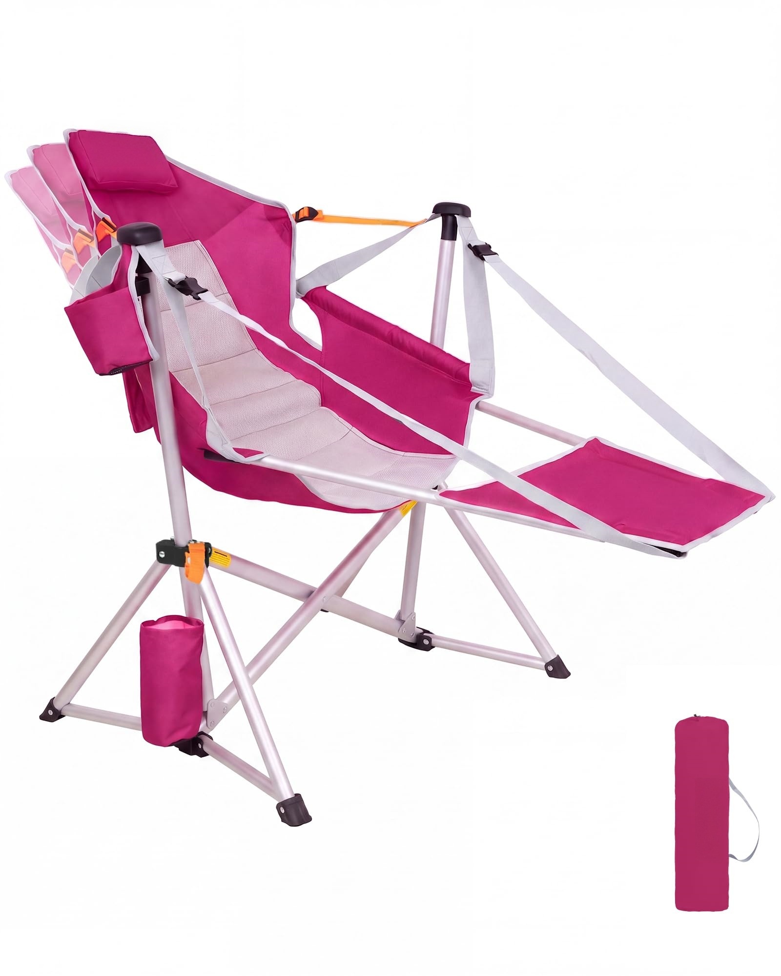 Hammock Camping Chair with Removable Footrest – Folding Rocking Chair