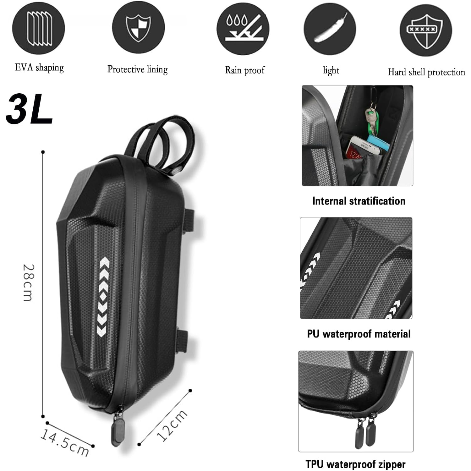 Scooter Lock – Heavy-Duty Anti-Theft Electric Scooter Lock with Storage Bag