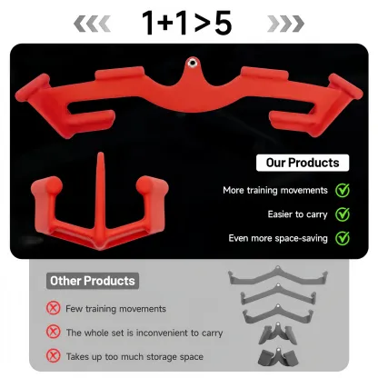 Lat Pull-Down Triangle Bar – 8-Grip Cable Attachment for Back Training 💪🔻🏋️