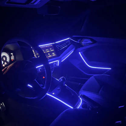 Ambient Glow Car Light Strips – Customizable Multicolor LED Kit