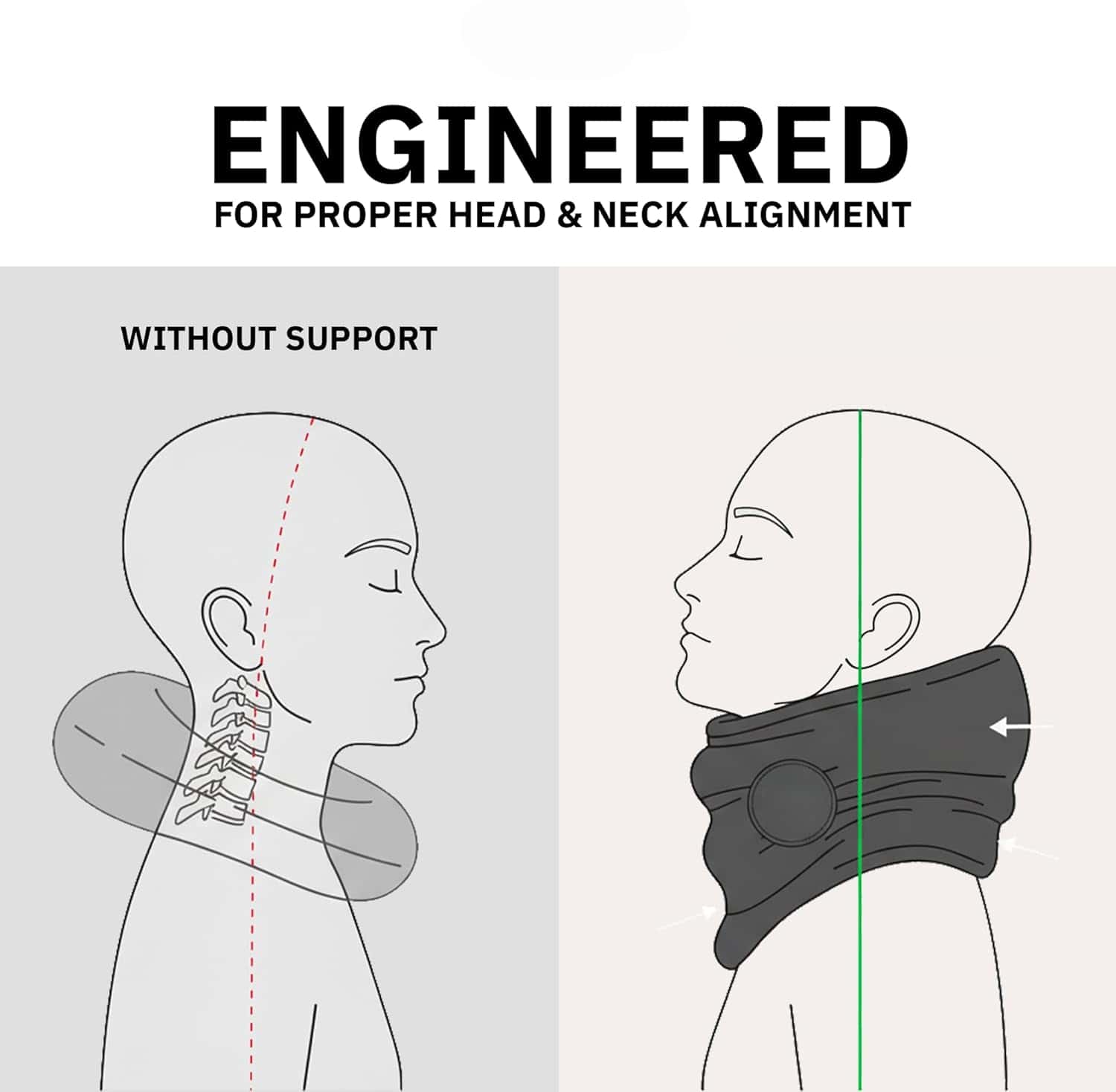 Ergo Support Travel Pillow