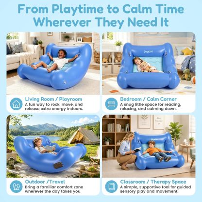 Sensory Rocking Inflatable Chair for Kids – Soft Bouncer with Curved Base 🪑✨🎈