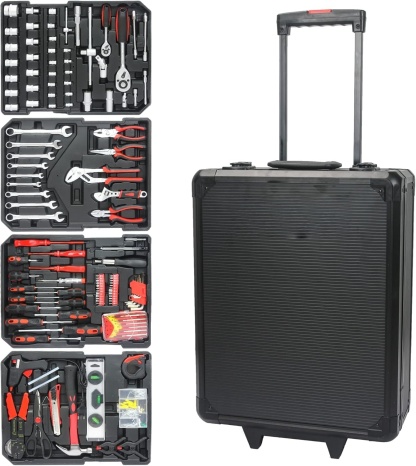 799-Piece Rolling Tool Cabinet Set – Heavy-Duty Mechanics Tool Kit with Aluminum Case 🧰🔧⚡