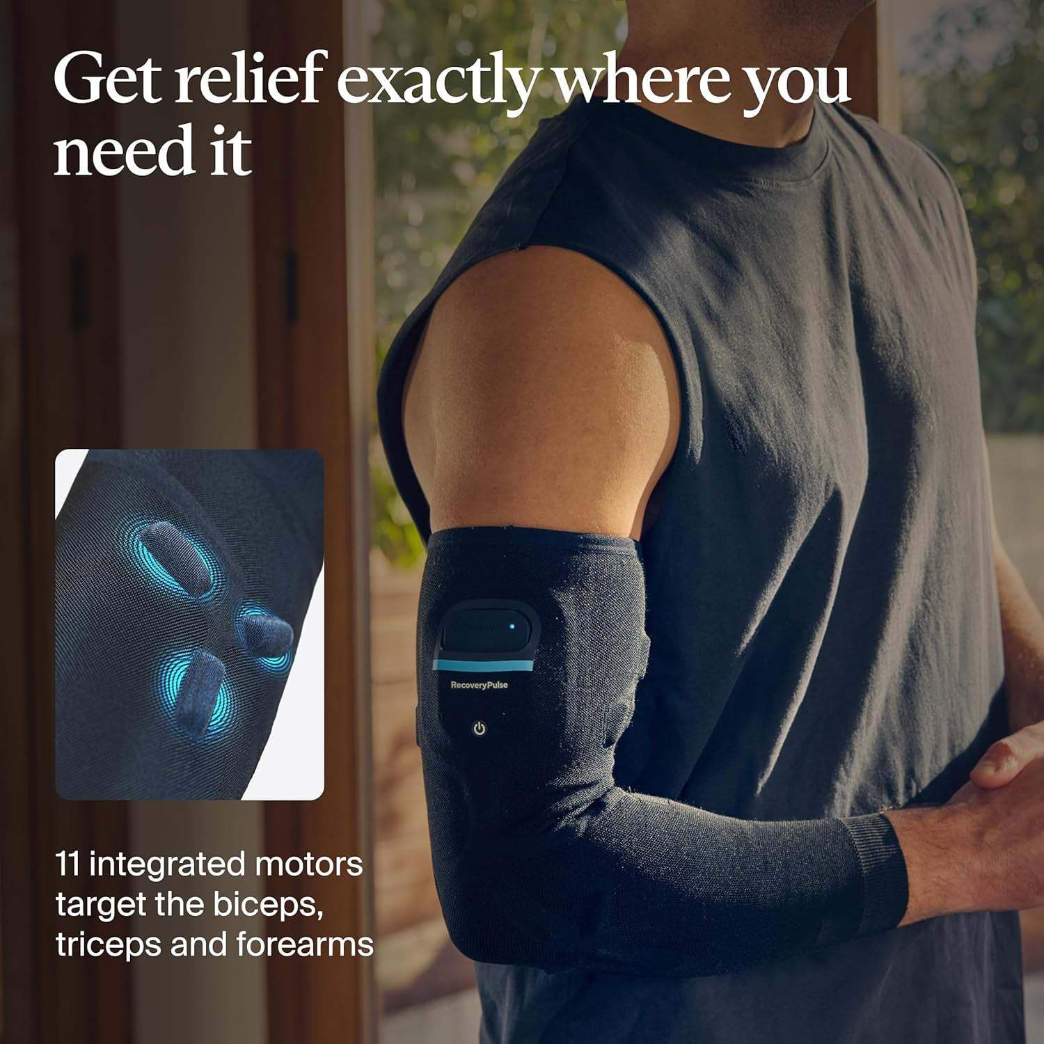 Compression & Vibration Arm Sleeve – On-the-Go Relief