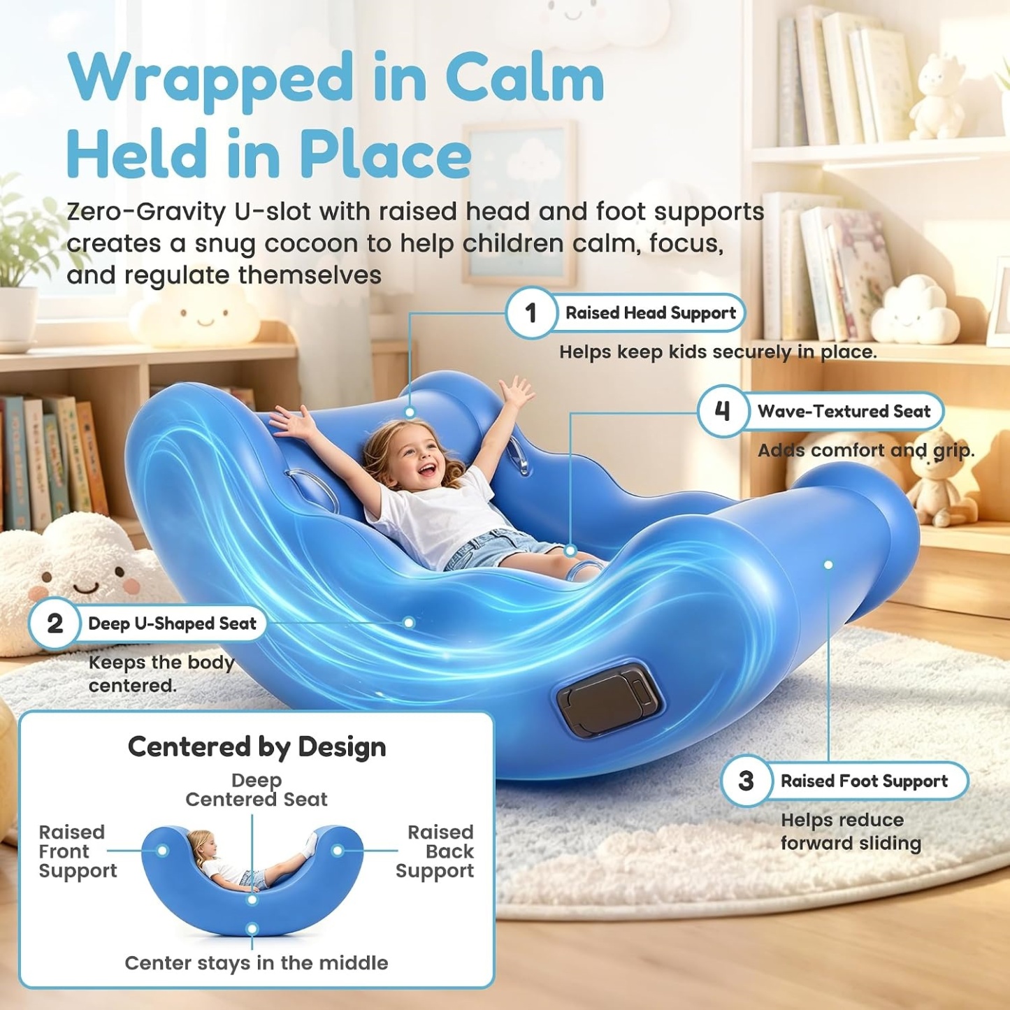 Sensory Rocking Inflatable Chair for Kids – Soft Bouncer with Curved Base 🪑✨🎈