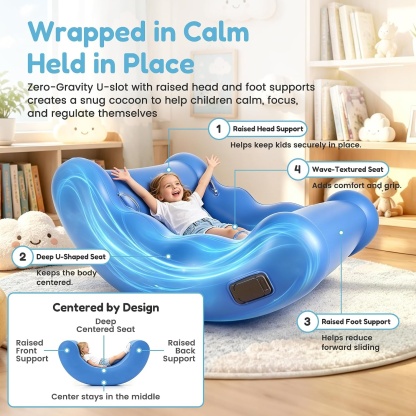 Sensory Rocking Inflatable Chair for Kids – Soft Bouncer with Curved Base 🪑✨🎈