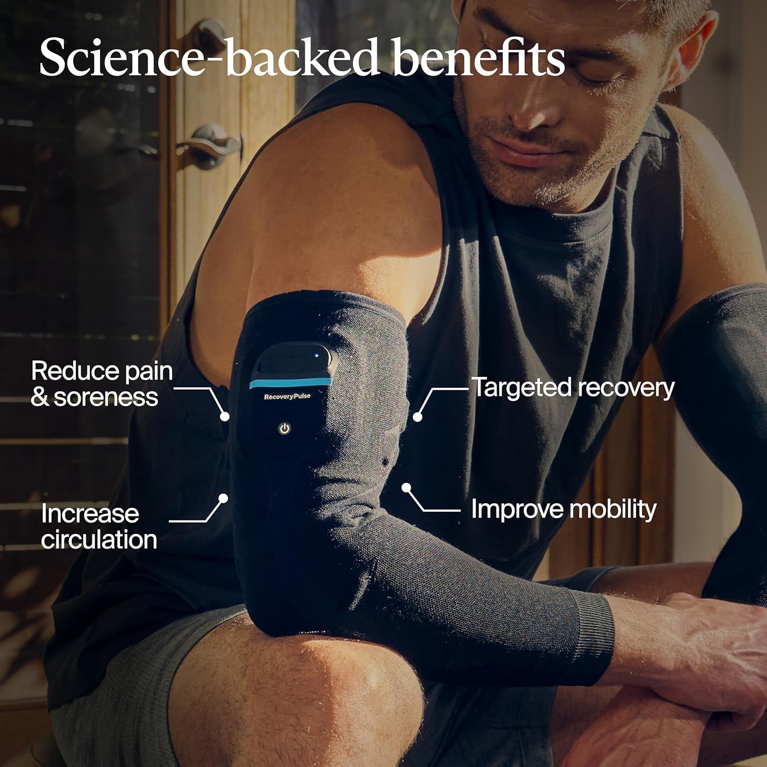 Compression & Vibration Arm Sleeve – On-the-Go Relief