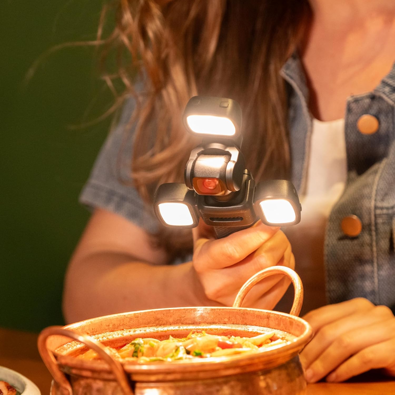 Magnetic Fill Light for DJI Osmo Pocket 3 – Rechargeable Mini LED with Accessories