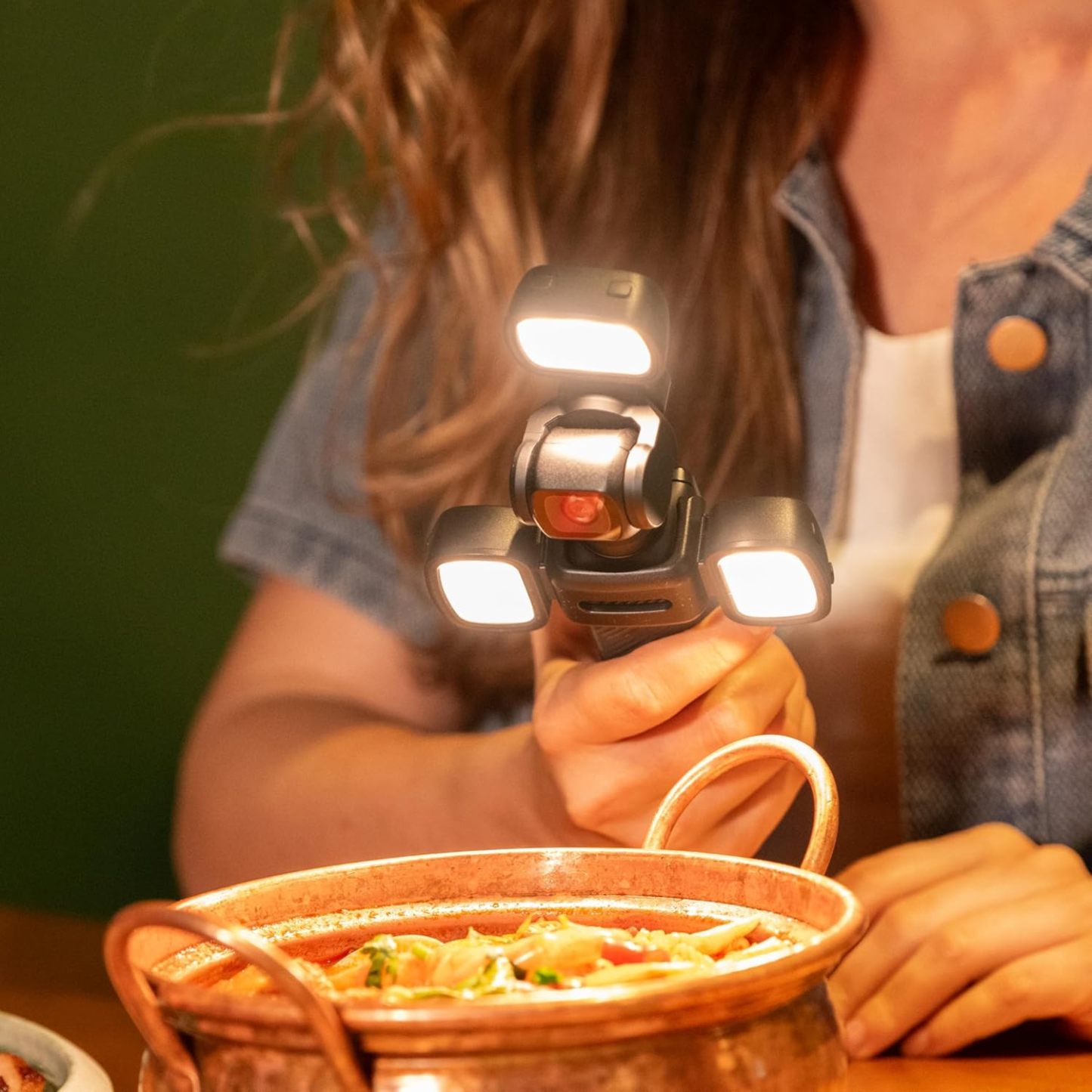 Magnetic Fill Light for DJI Osmo Pocket 3 – Rechargeable Mini LED with Accessories