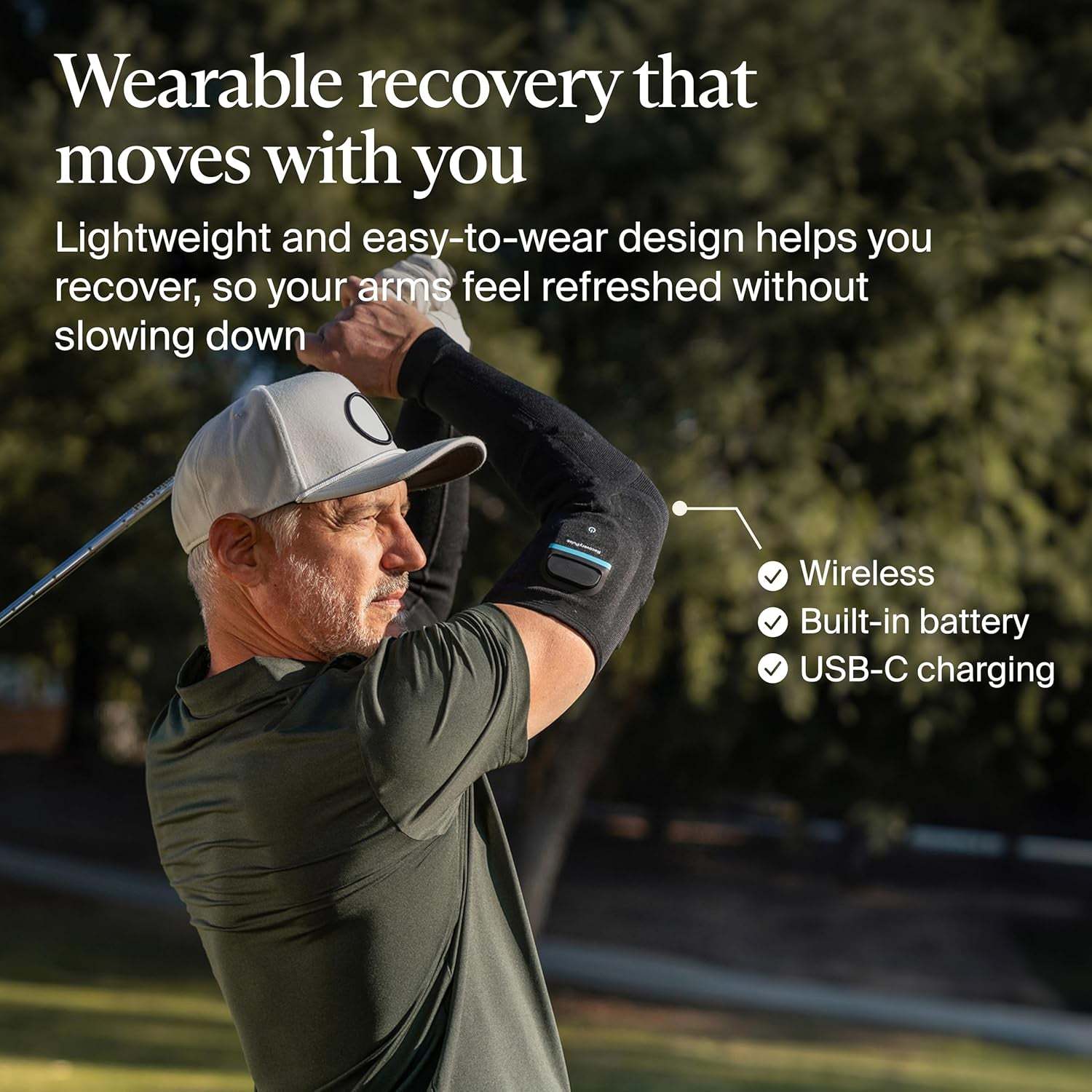 Compression & Vibration Arm Sleeve – On-the-Go Relief