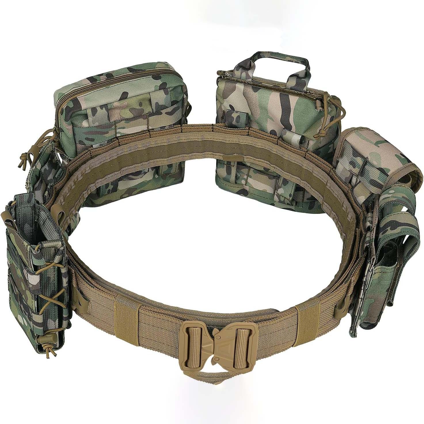 Tactical Belt — Law Enforcement Duty Belt (Includes Pouches)