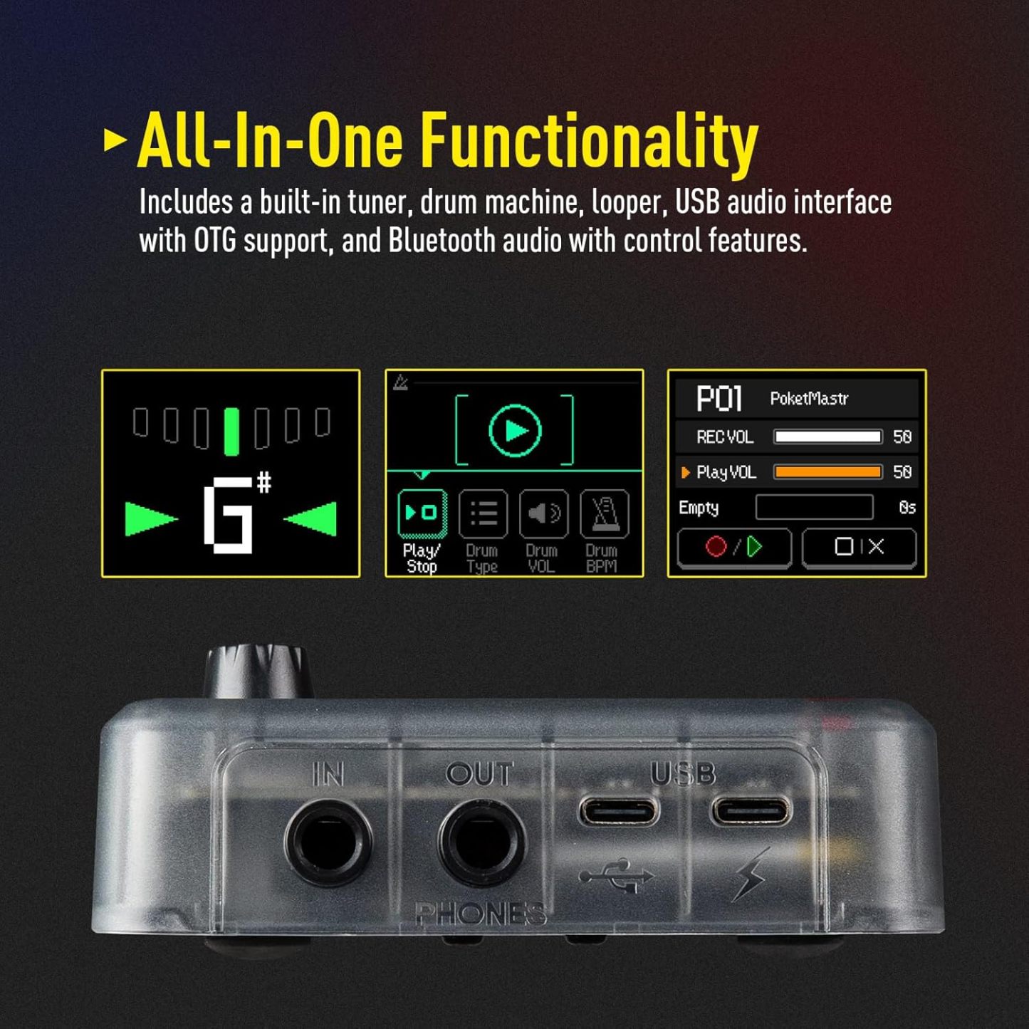 Portable multi-effects processor