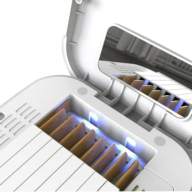 Electric UV disinfection and cleaning reed box