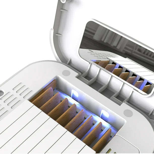 Electric UV disinfection and cleaning reed box