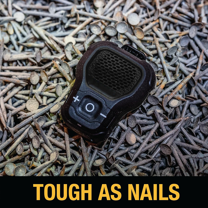 Clip-on wireless professional waterproof portable speaker for construction sites