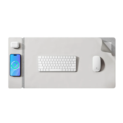 Wireless Charging Desk Mat | 2x Faster Wireless Charging