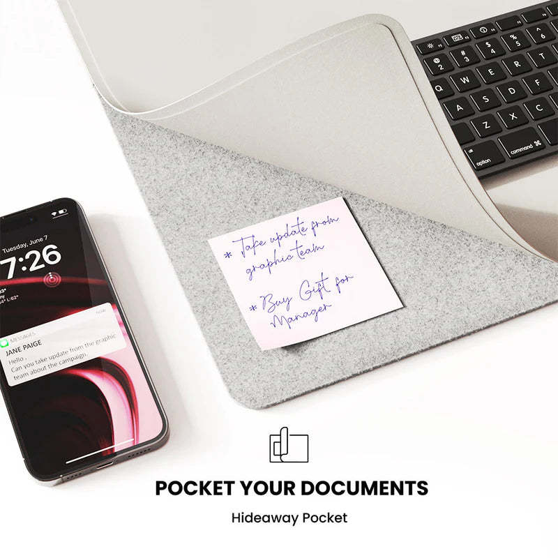 Wireless Charging Desk Mat | 2x Faster Wireless Charging