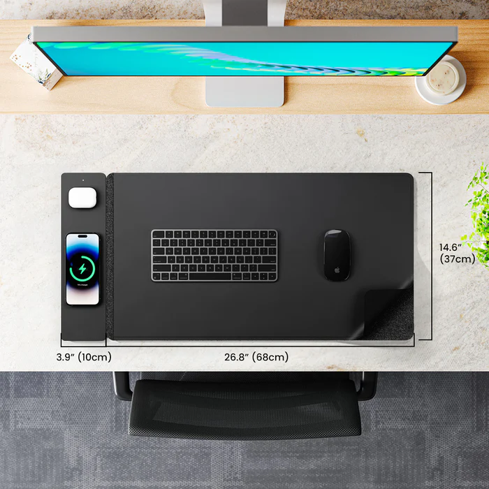 Wireless Charging Desk Mat | 2x Faster Wireless Charging