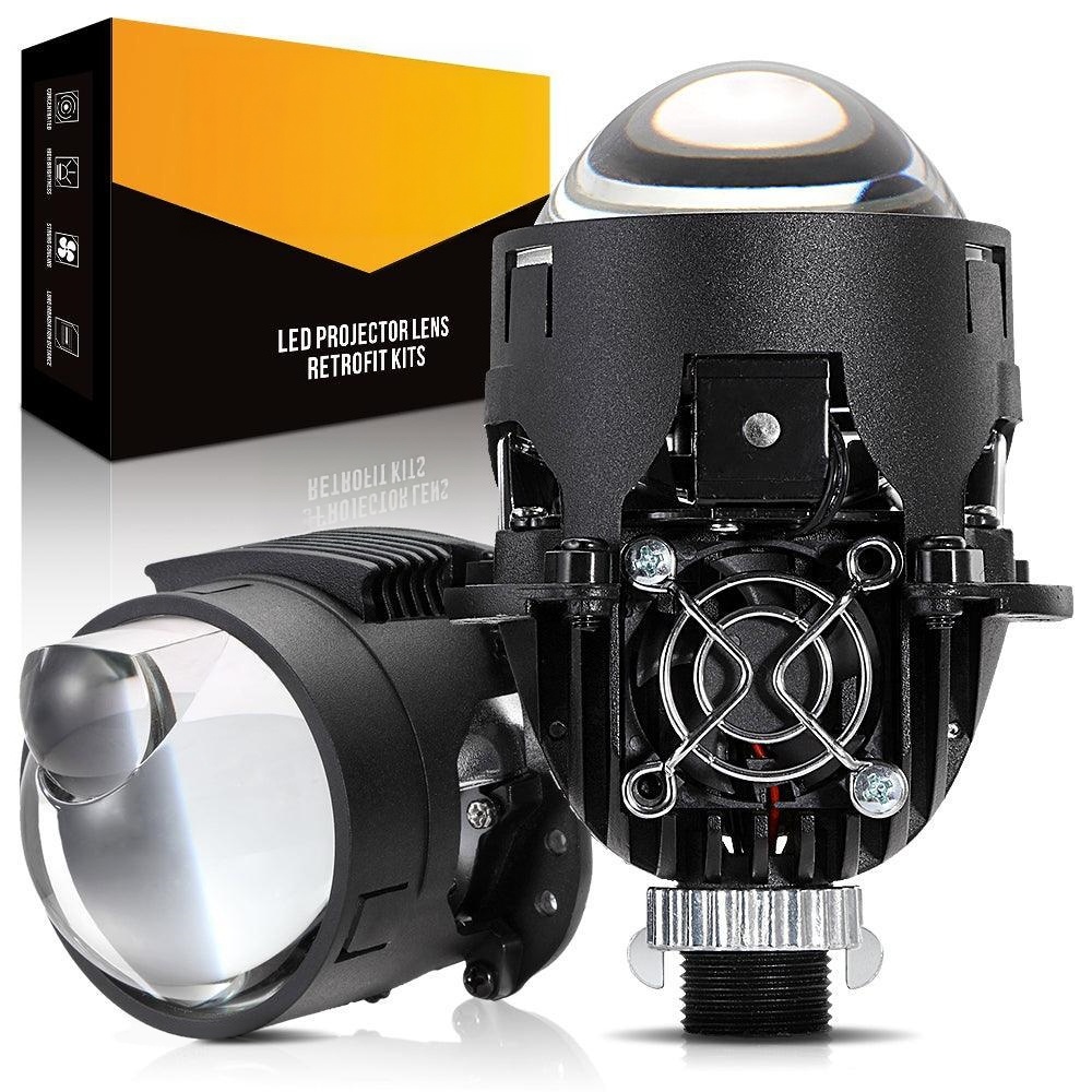 2.5" Bi‑LED Laser Projector Headlight Upgrade – High‑Output Hi/Lo Beam System 🔦🚗✨