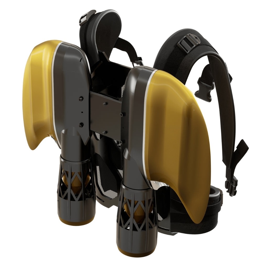 Wearable Underwater Jetpack – Hands-Free Diver Propulsion System with Motorized Pectoral Fins