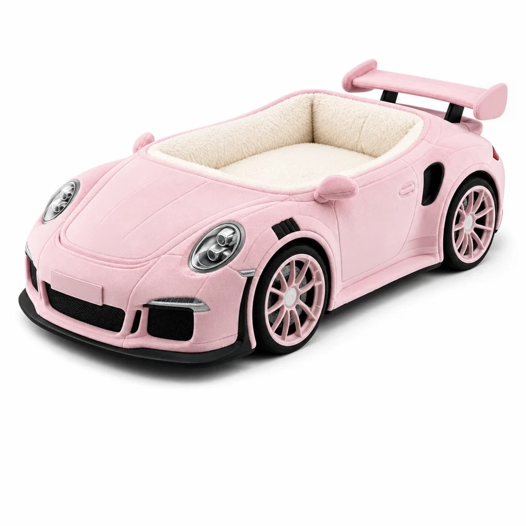Car-Shaped Baby Bed & Lounger – Soft Cushioned Nursery Bed for 0–24 Months
